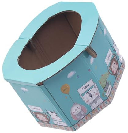 BESPORTBLE Tragbare Platzsparendes Design aus Hochdichtem Wellpappe Kindertoilette Faltbare als Mobiles Camping Töpfchen für Reisen und Notfallsituationen