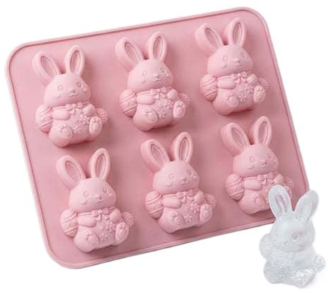 Moule à glaçons en silicone lapin mini, moule à cubes de glace flexible et réutilisable, adapté pour les boissons fraîches, la décoration de cocktails, l'usage domestique et les fêtes