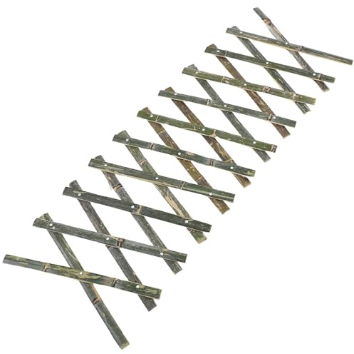 DRESSOOS Clôture Rétractable en Bambou pour Jardin et Patio, Treillis Extensible et Flexible, Grillage Décoratif Compact pour Petites Surfaces et Plantes Grimpantes