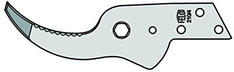 FELCO 200/4 Ersatz-Gegenklinge mit geradem Schnitt, Silber, 35 x 15 x 5 cm