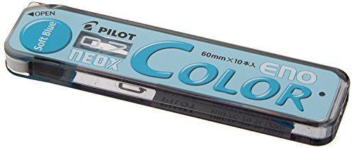 Pilot Color Mechanical Pencil Lead Eno, 0.7mm, Soft Blue, 10 Leads (HRF7C-20-SL)
