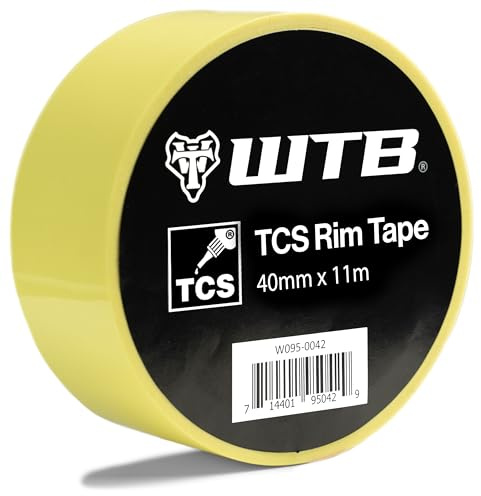 WTB Tubeless Bicycle Rim Tape (40mm x 11m) Easy Tubeless Setup & Airtight Seal, Compatible with All Tubeless Rims