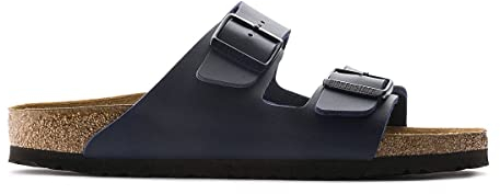 BIRKENSTOCK Arizona, Unisex Pantolette Weite Form, blau(blau), Gr. 45