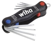 Wiha Herramienta multiusos Mini PocketStar ranurada, Phillips, hexagonal interior, de 8 unid., en blíster (27936)