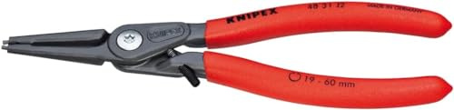 KNIPEX Präzisions-Sicherungsringzange für Innenringe, 48 31 J2 | Geeignet für Innenringe in Bohrungen mit Überdehnungsschutzmit rutschhemmendem Kunststoff