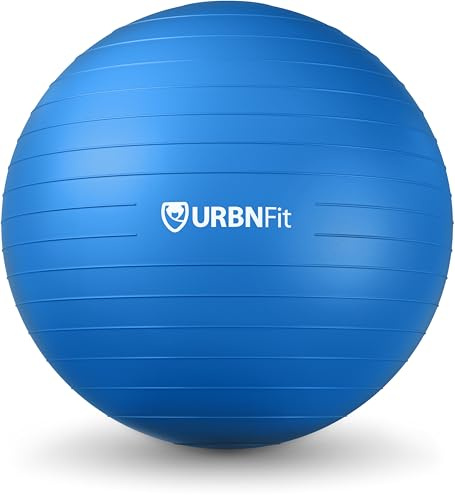 URBNFit Gymnastik- und Yoga-Ball in verschiedenen Größen für Training, Schwangerschaft, Gleichgewicht, explosionsgeschützt, mit schneller Pumpe, Fitnessstuhl für Büro, Zuhause, Fitnessstudio