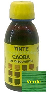 Promade - Tinte al disolvente para teñir la madera. Tonos de madera y colores vivos y modernos (125 ml, Verde)