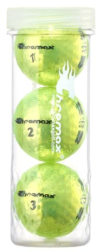 Chromax M5greenneon3t Golfbälle, Metallic-M5, 3 Stück, Grün