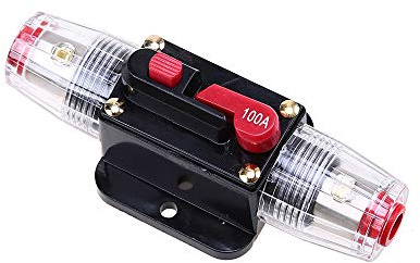 Mintice 12V 100A Automotor Audio-Inline-Leistungsschalter Sicherungshalter Schutz Stereo Sicherung zurücksetzen
