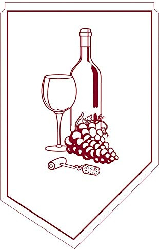 Mank GmbH Weinmanschette aus Tissue, 100x65mm 150 Stück, Tropfenfänger für Weinflaschen oder Sektflaschen Drip-Stop (Bordeaux)