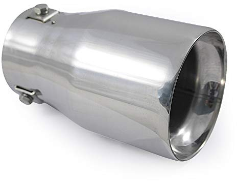 Universal Auspuffblende Endrohr Sport Schalldämpfer Edelstahl 62mm Chrom