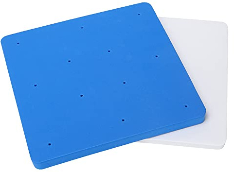 01 02 015 Foam Sugarcraft Modeling Pad, 12-Loch 20,2 x 20,2 cm / 8,0 x 8,0 Zoll Blumen-Schaumstoff-Pads für DIY Schwammmatte Kuchendekoration für Fondant-Formen