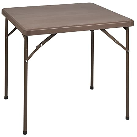 Papillon Mesa Plegable Cuadrada 86x86x74 cm. Color Marron.