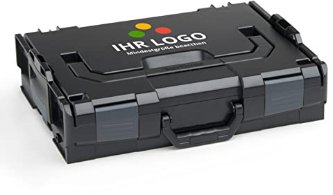 L-BOXX Sortimo L-Boxx 102 Werkzeugkoffer individuell anpassbar mit Ihrem Logo • Blackline Schwarz mit Verschlüsse Anthrazit • L BOXX 102 leer