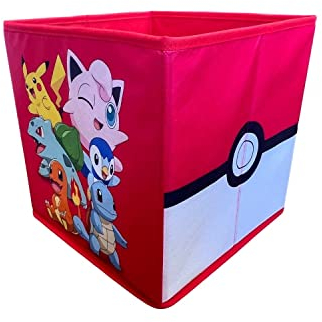 Character World Offiziell lizenzierte Pokemon-Aufbewahrungsboxen 2er-Pack faltbare Aufbewahrungswürfel im Posse-Design