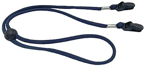 Baoblaze Hat Strap Clips for Wind Caps Anti Lost Strap Adjustable Flexible Hat Retainer Hat Chin Cord for Sailing Travel Wide Brim Hat Sun Hat Boating, Dark Blue