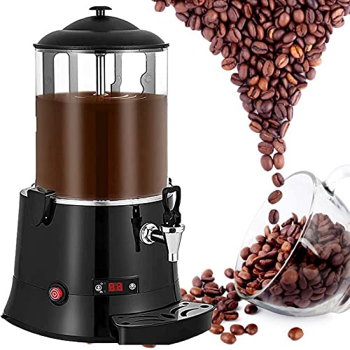 JINGEDD Comercial 5l 10l 220v MáQuina Dispensadora De Chocolate Caliente,Fuente De Chocolate,MáQuina EléCtrica para Hacer Bebidas De Chocolate,30~90℃ Ajuste La MáQuina para Templar Chocolate,220V-10L