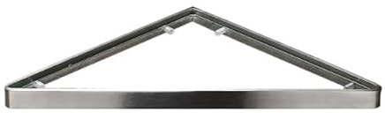 DEEDAV Badezimmer Regal Wandmontiertes Badezimmerregal Aus Glas Und Edelstahl, Duschregal, Badezimmer-Dreiecksregal Badezimmer Organizer