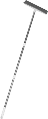 FRCOLOR Sponge Mop 32cm Wide Heavy Duty Floor Wiper Adjustable 3-Section Handle Detachable TPR Multipurpose