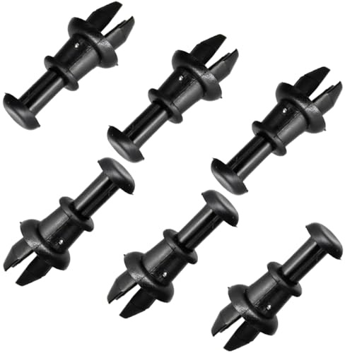 JEYORZY 6 Stück Auto Kofferraumabdeckung Clips, Hutablage Clips Hutablage Haltegurt Auto Kofferraumklammern, Hutablage String Clip Knopfhalter Kofferraum Hutablage Saiten Clips Haken Halter