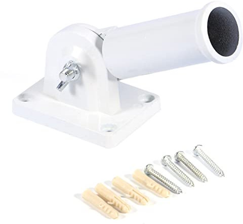 Fdit Fahnenmasthalter, Edelstahl-Halterung, Windsack-Basis mit Schrauben für Flaggen-Display, Verstellbare Wandhalterung