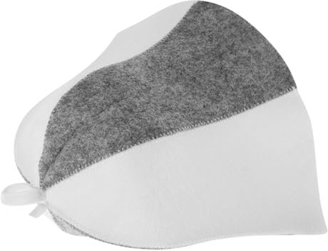 CIMAXIC 6stücke Komfortable Filz-saunahut Für Damen Hitzebeständig Saugfähig Und Atmungsaktiv Weiß Sauna Und Badewanne Für Lange Haare Und Locken