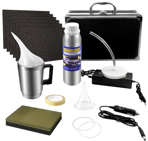 Qunbanty Renovateur Phare,Renovateur Phare Voiture 200ML,Kit Renovation Phare Voiture,Kit Polissage Phare Voiture,Kit Restauration Phare de Voiture pour Oxydation/Jauni/Rayures/Flou