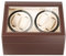 Zalydala Cargador de reloj, especial para relojes automáticos, con 4 placas giratorias y 6 compartimentos, cuerda automática para relojes mecánicos, motor bidireccional, carcasa de MDF marrón con