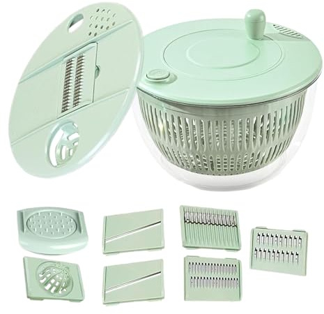 Spinner Ensalada Multifuncional Secador Colador Rallador Bol para Cocina