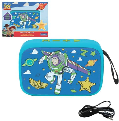 Lexibook, Toy Story, Bluetooth-Lautsprecher, BT018TSLXB | Kabellos, TWS-Stereo, USB-C, SD/TF-Karte, Akku, integriertes Mikrofon