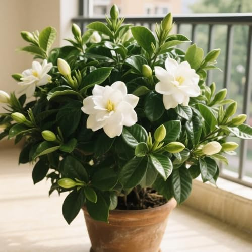 gardenias - semillas de resistentes Decoraciones jardines exteriores ornamentales lugares soleados de silvestres exóticas 15semillas