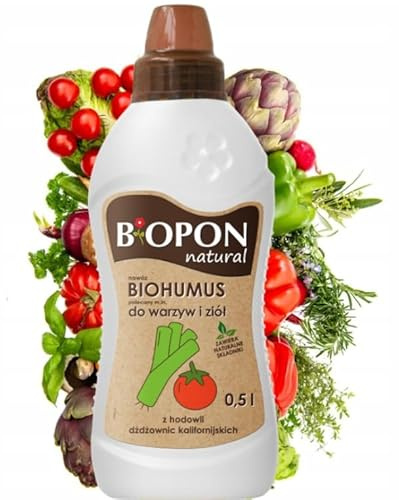 Concime liquido per orto e erbe 0,5L - con humus di lombrico - organico minerale