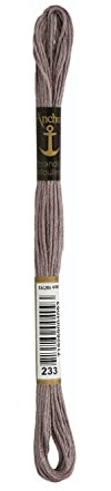Anchor Sticktwist 4635000-00233 erde Stickgarn, 100 % Baumwolle
