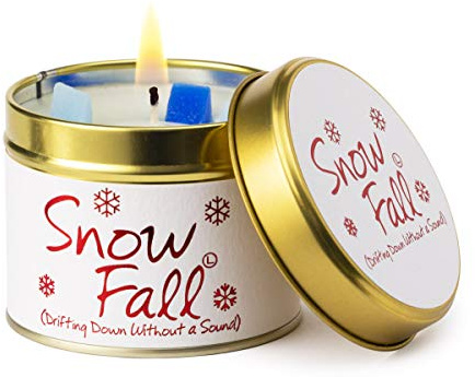 Lily Flame Snowfall Candle In A Tin