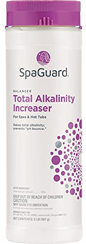 SpaGuard Total Alkalinity Increaser, 2 lb, Prevents pH Bounce, Proven Pool Water Balancer, Suitable for Spas and Hot Tubs
