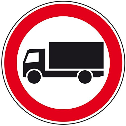 LEMAX® Verkehrszeichen Verbot für LKW, 3,5 t,Nr.253,Aluminium RA0,reflektierend,Ø 600mm