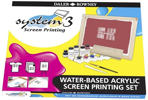 Daler Rowney System 3 set per serigrafia con colori a base acqua