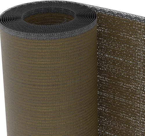 TENAX abschirmendes Gewebe Soleado Corten 1,50x50 Braun, Schattenspendender Sichtschutz zum Abschirmen von Balkonen, Terrassen, Umzänunungen und Toren