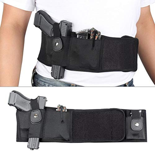 Gexgune Jagd Bauchband Holster Neopren Pistolenhalfter Taille Verborgen Tragen Taktisch für G1ock 19 Beretta Revolver