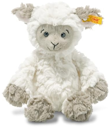 Steiff Kuscheltier Lita Lamm, Süßes Stofftier mit Kunststoffaugen, Kinder, Jungen & Mädchen, Friends, Plüschtier 20 cm, Weiß, 073946