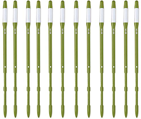 IPPINKA Sustee Aquameter, Bundle of 12, House Plant Soil Moisture Meter, Best for Indoor Potted Plants - Large Green Refillable