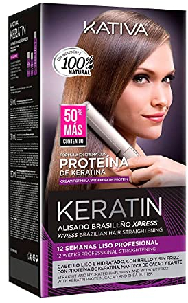 KATIVA Keratin Brasilianisches Express Kit 150 ml, einzigartig, Standard KAT42681 Einfarbig Estándar