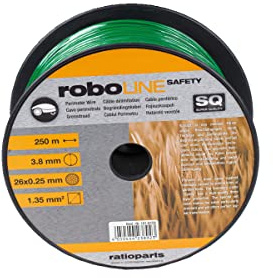 Ratioparts Cavo limitatore di sicurezza per robot tosaerba Ø 3,8 mm x 250 metri (tubo Ø 1,35 mm²)