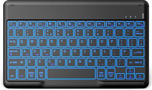 EasyAcc Bluetooth-Keyboard, Wireless Bluetooth Keyboard Compatible with Windows/Android/iOS with English Layout Tablets, backlight