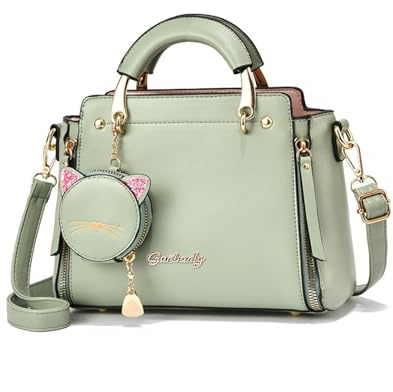 NICOLE & DORIS Frauen Umhängetasche Klein Tasche Mode Handtaschen Damen Kuriertaschen Handytasche Mädchen Crossbody Schultertaschen mit Geldbörse Grün