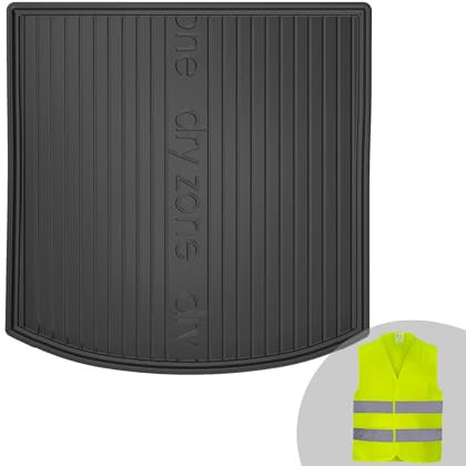 FROGUM DryZone Gummimatte Ganzjährige Praktische Auto Kofferraummatte Kofferraumwanne passend für Volkswagen Touran I 2003-2010 | Hohe Kante | Robust und langlebig
