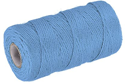 sourcing map 328 Feet Garden Twine, 2mm Craft Jute Twine String Jute for Artwork, DIY Crafts, Gift Wrapping, Light Blue