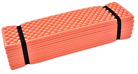 Tragbare Schaumstoff-Isomatte, Outdoor-Schaumstoff-Campingmatte, Faltbares Strandzelt, Faltbare Strandzelt-Isomatte, wasserdichte Matratze für Schlafsack, Komfort, Zelt (Orange)
