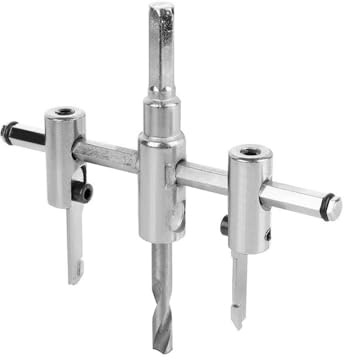 Kovalmax® Kit taglierina circolare con guida regolabile punta per trapano