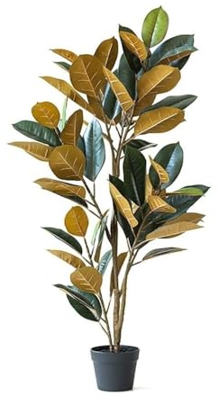 Kunstbaum Künstliche Künstlicher Baum der grünen Pflanze im nordischen Stil, Simulationspflanze im Topf, Gummibaum, Typ Bonsai, Innendekoration, gefälschter Baum Kunstpflanze (Color : D)